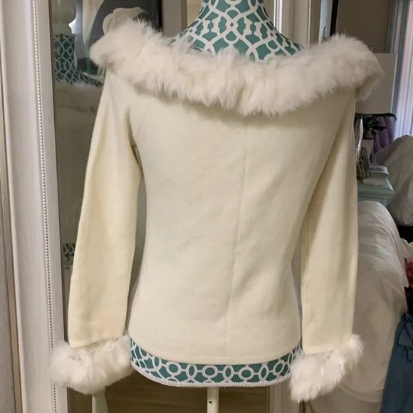 Vintage detachable rabbit hair sweater - Picture 4 of 9